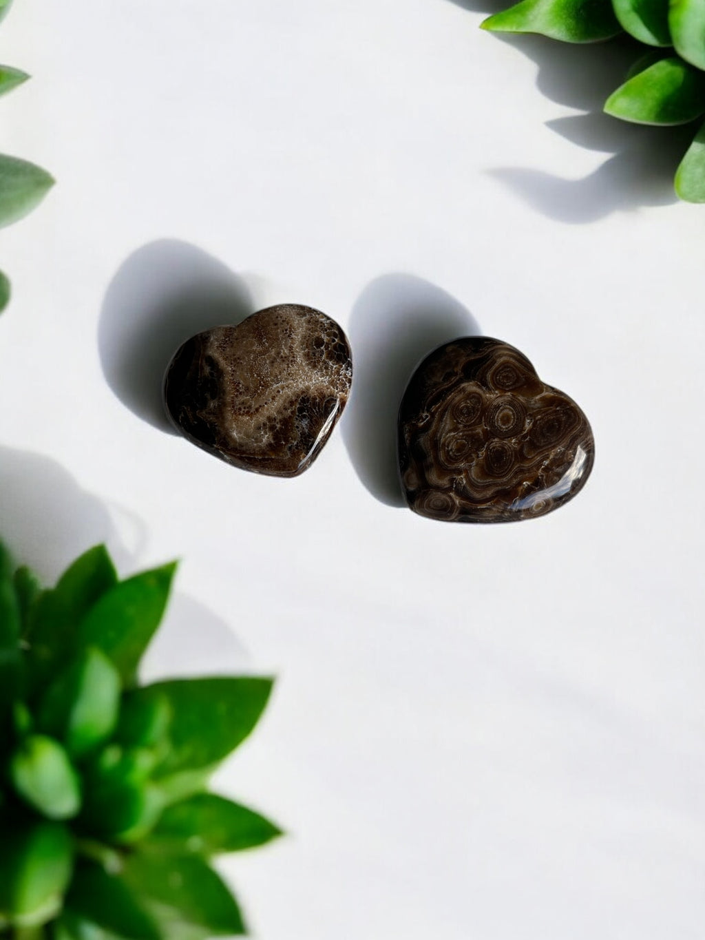 Bruine (Chocolade) Calciet Hartjes