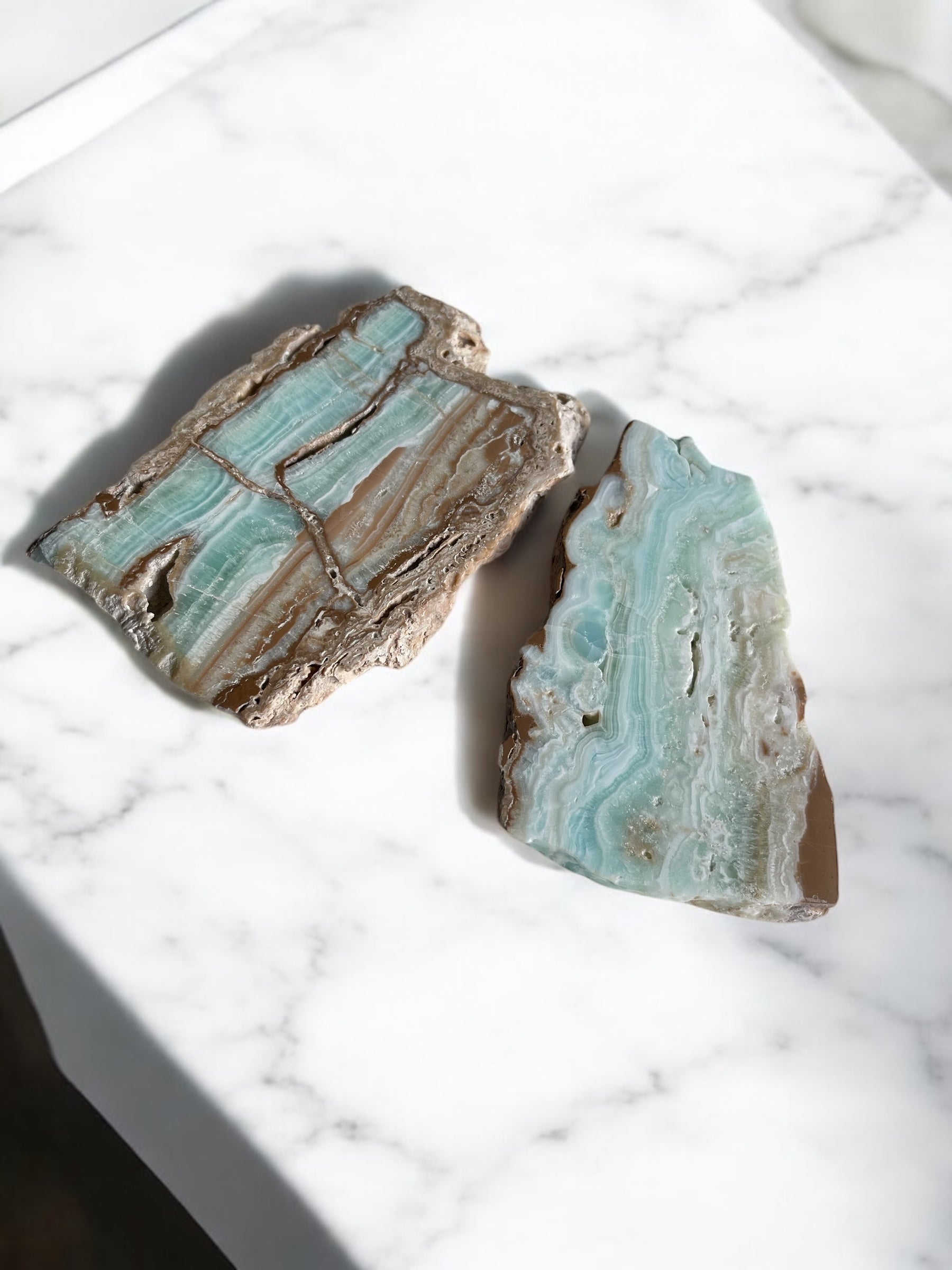 Blauwe Aragoniet Schijf