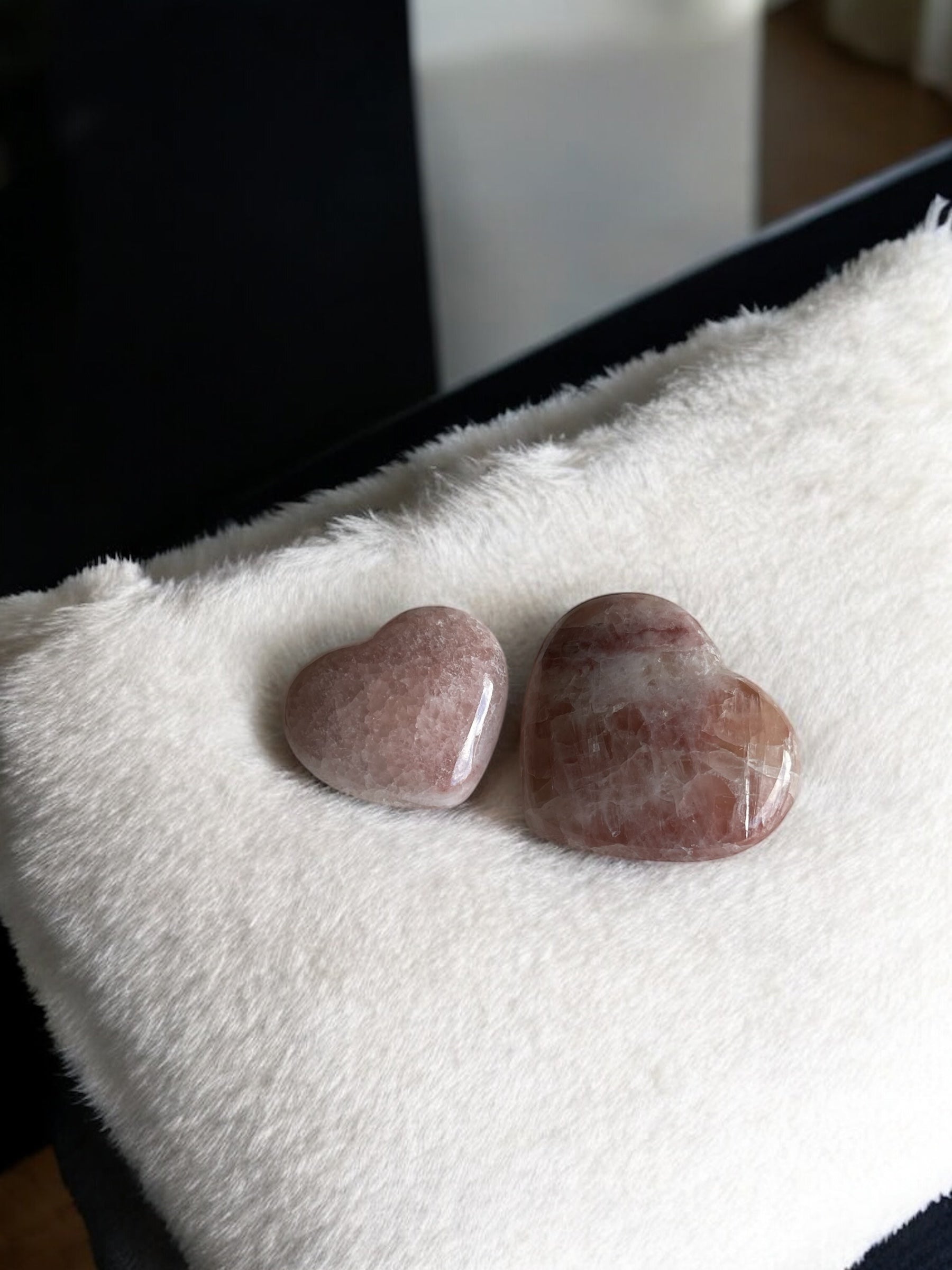 Rode/roze Calciet Hartjes