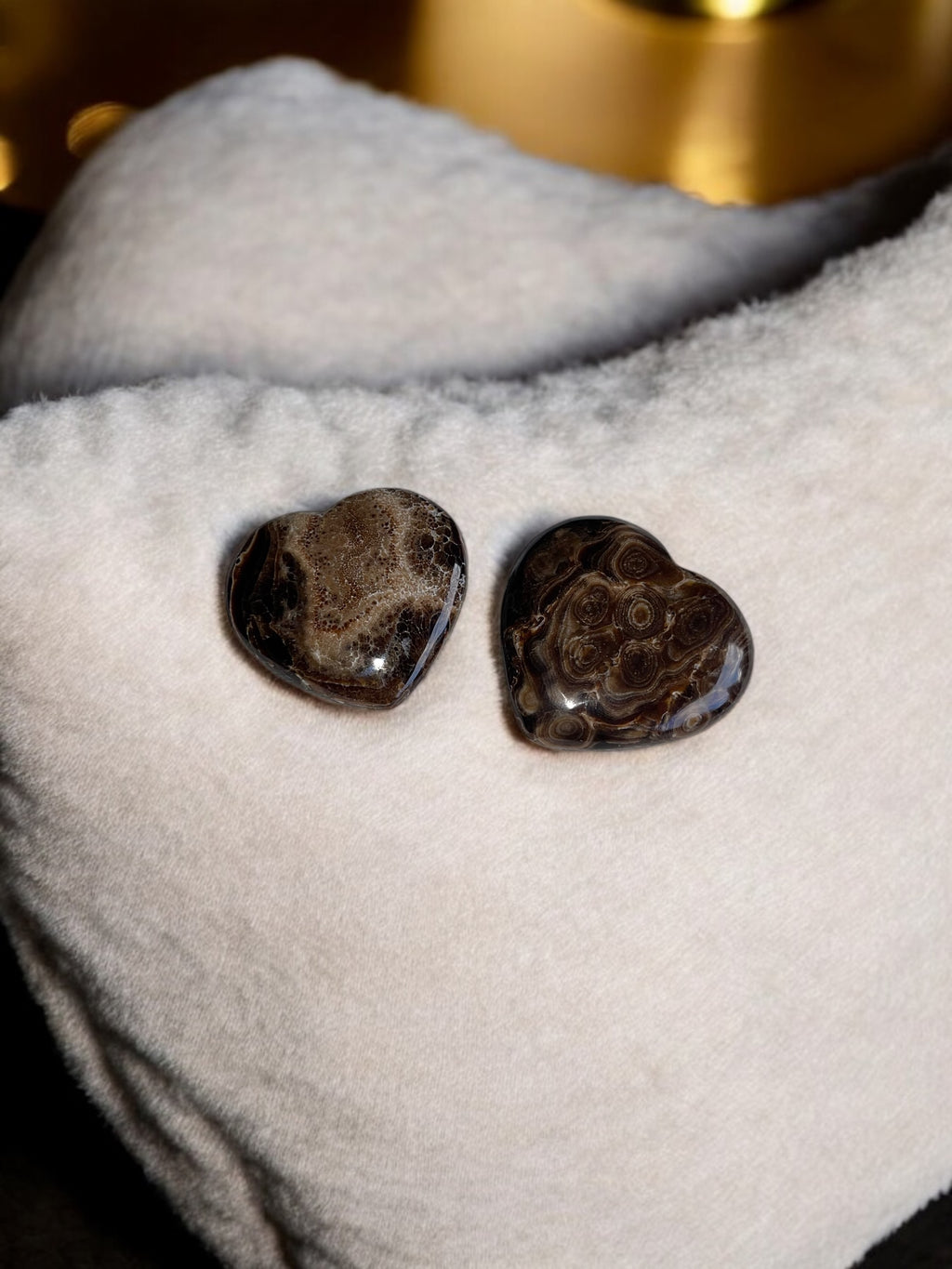 Bruine (Chocolade) Calciet Hartjes