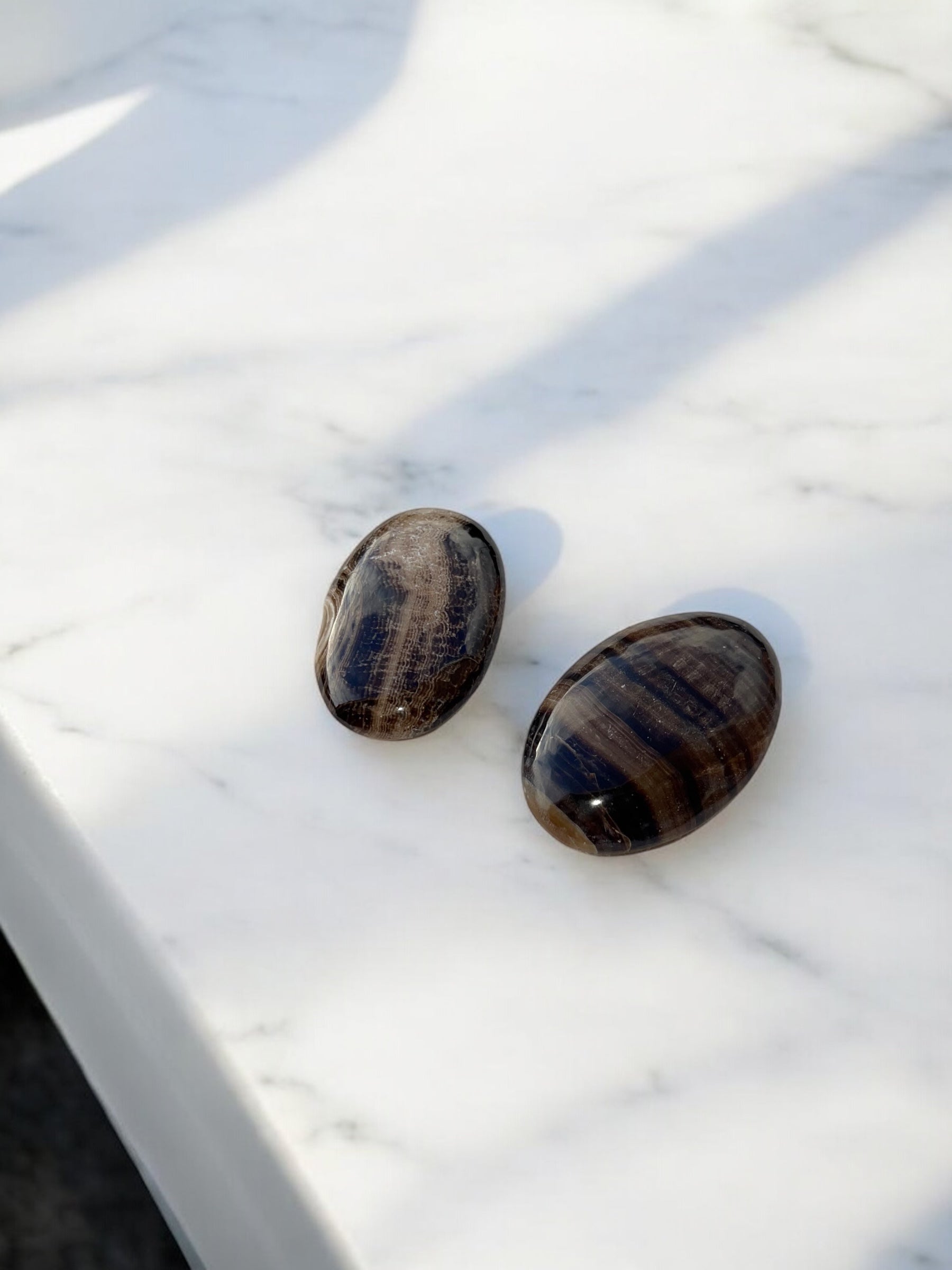 Bruine (chocolade) Calciet Handsteen