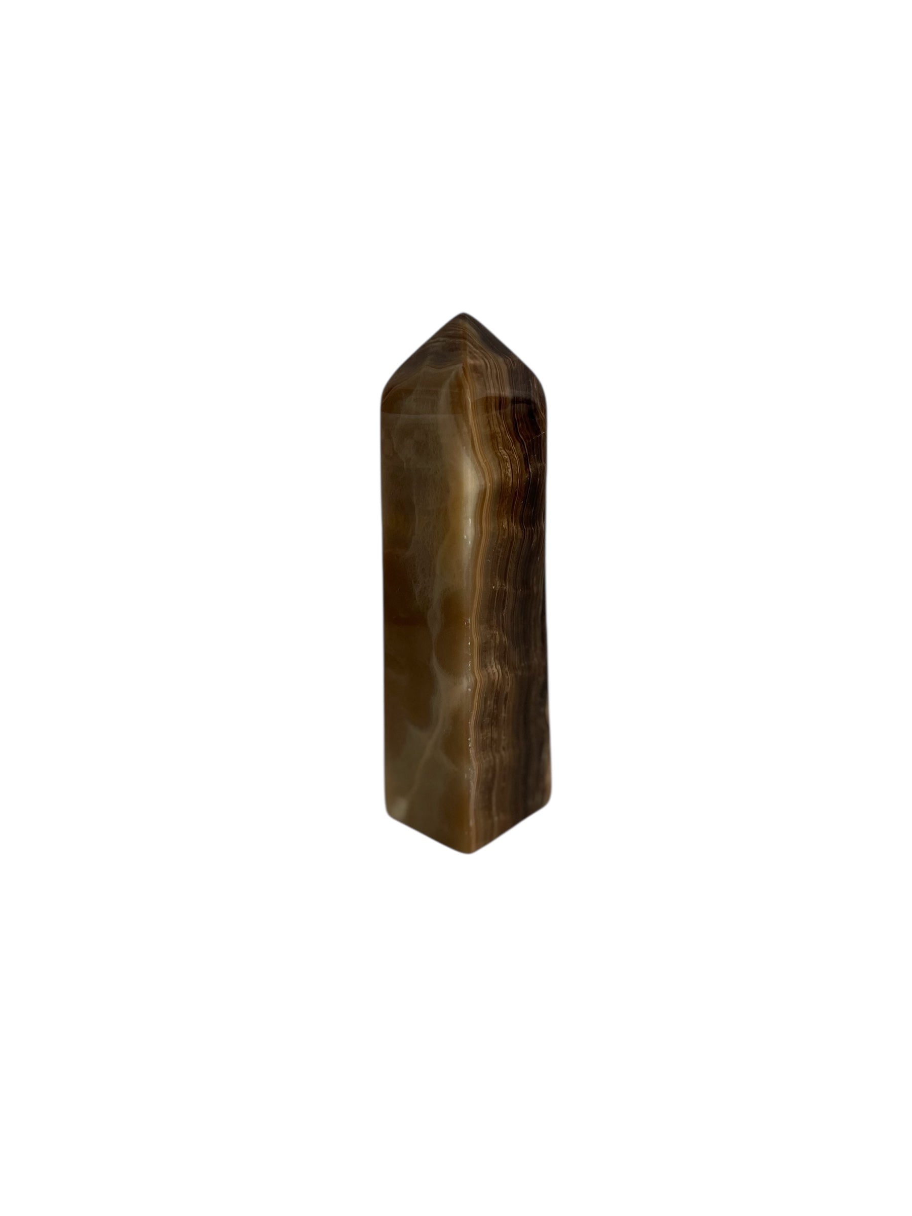 Bruine Onyx (chocolade) calciet tower